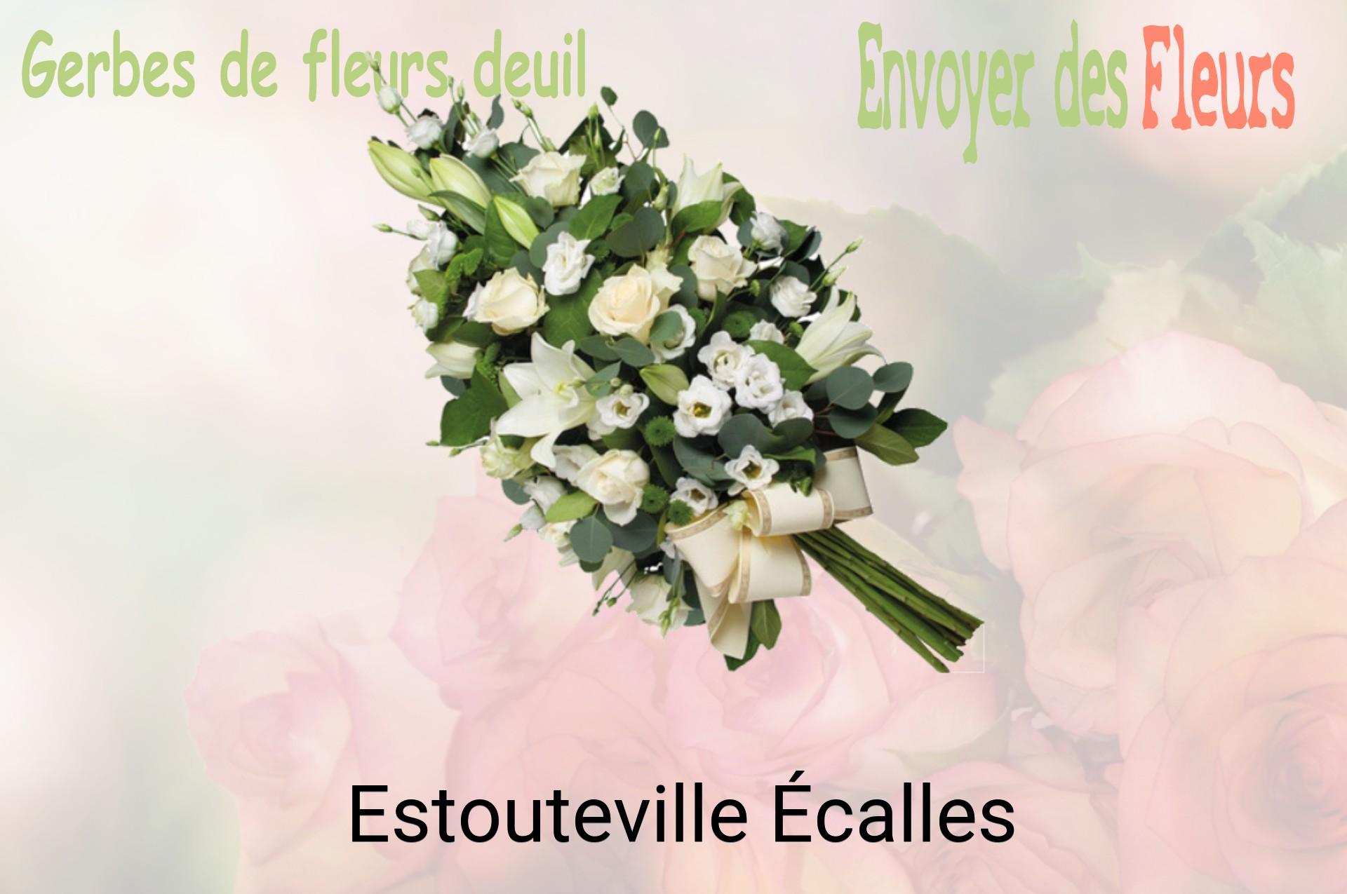 Gerbe de fleurs de deuil livrée à Estouteville-Écalles